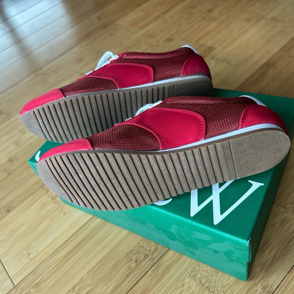 J. Crew Red Sneakers Trainers - Picture 4 of 7